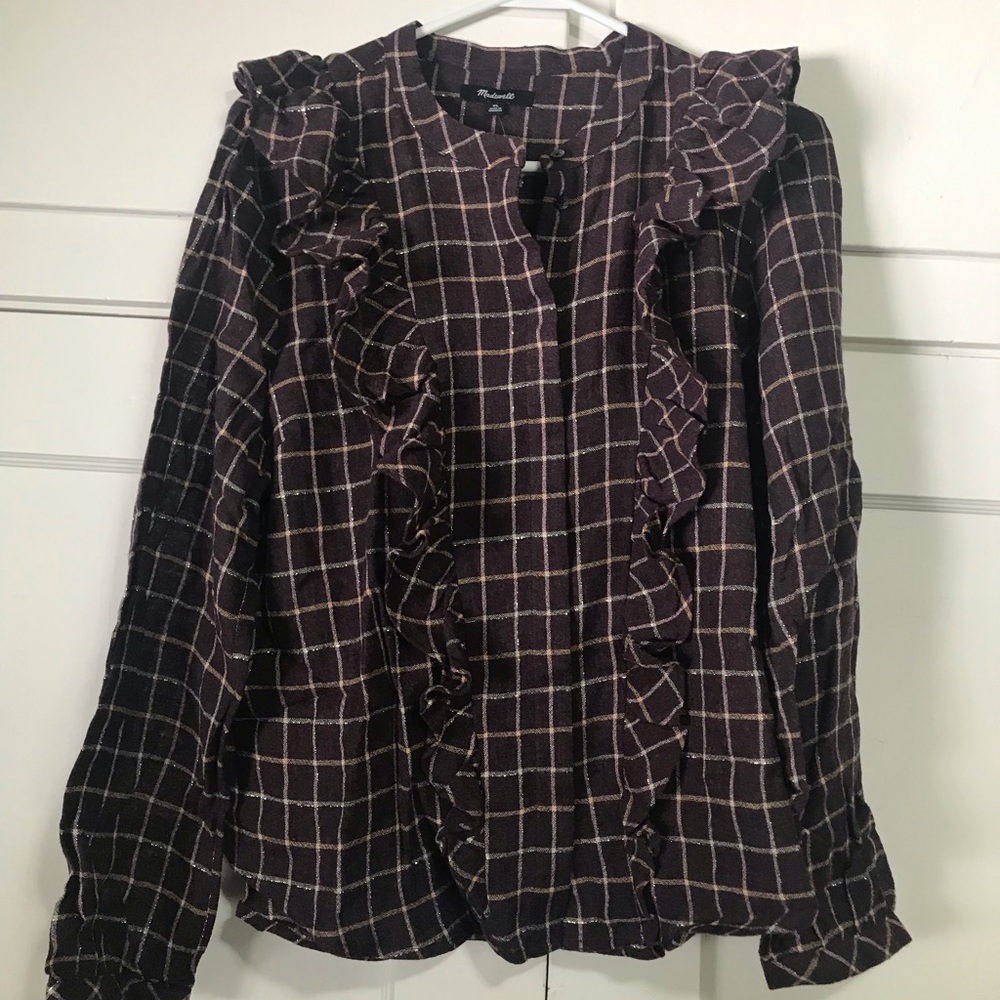 NWT Madewell plaid blouse - Picture 4 of 6